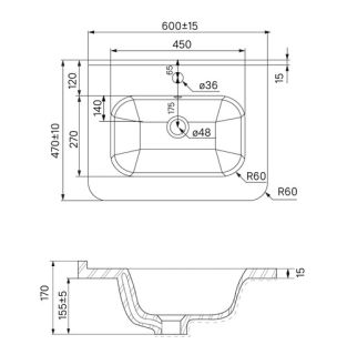 Напольная тумба с раковиной IDDIS Edifice EDI60WFi95K 60см белый